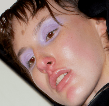 closeup of face